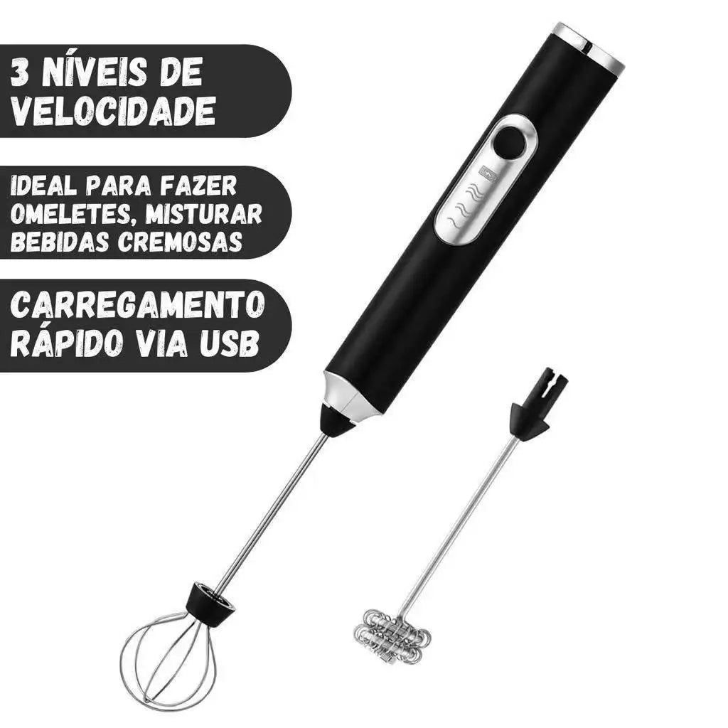Batedor Misturador de Bebidas 3 em 1 - Kozzi