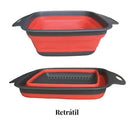 Escorredor Retrátil de Silicone | Para Frutas, Verduras e Massas