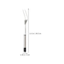 Garfo para Churrasco em Aço Inox | Garfo Trinchante Longo para Carnes