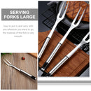 Garfo para Churrasco em Aço Inox | Garfo Trinchante Longo para Carnes