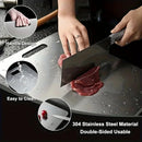 Tábua de Corte em Aço Inoxidável 304 46cm, Antibacteriana, Antimofo, Durável e Higiênica para Cozinha