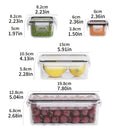 Kit 8 Potes Herméticos BPA Free com Tampa de Travamento