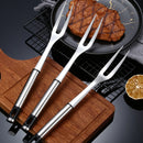 Garfo para Churrasco em Aço Inox | Garfo Trinchante Longo para Carnes