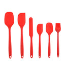 Kit Utensílios de Silicone 6 Peças | Espátulas e Pincel Culinário