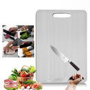 Tábua de Corte em Aço Inoxidável 304 46cm, Antibacteriana, Antimofo, Durável e Higiênica para Cozinha