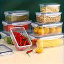 Kit 8 Potes Herméticos BPA Free com Tampa de Travamento