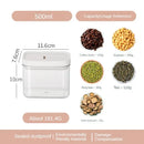 Clear Food Grade Plastic Storage Jar Airtight Seal for Kitchen Snacks Cereals Beans Kitchen Storage Organizer Kitchen Storage