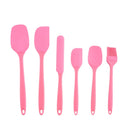 Kit Utensílios de Silicone 6 Peças | Espátulas e Pincel Culinário
