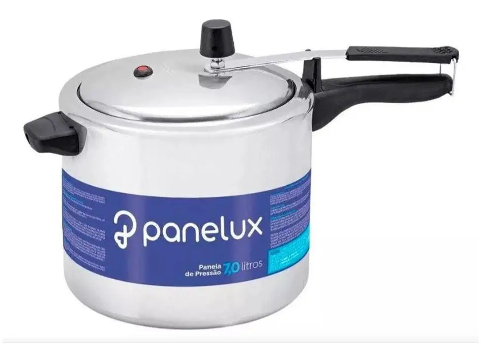 Panela de Pressão Panelux Classic 7 Litros | Alumínio Polido