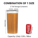 Pote Hermético 2,8L para Massas e Mantimentos | BPA Free