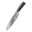 Faca Chef Premium Textura Damascus em Aço Inoxidável
