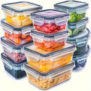 Kit 8 Potes Herméticos BPA Free com Tampa de Travamento