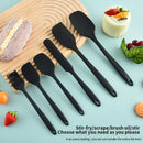 Kit Utensílios de Silicone 6 Peças | Espátulas e Pincel Culinário