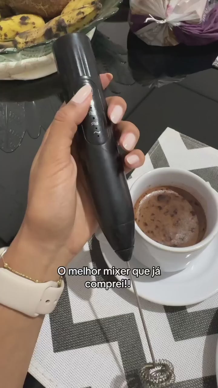 Batedor Misturador de Bebidas Elétrico 3 em 1